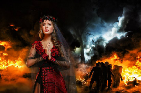 «Невеста войны»: украинка выйдет на конкурсе «Мисс Вселенная» в траурном пл ...