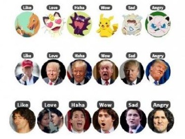 В Facebook появились смайлики с Дональдом Трампом и покемонами