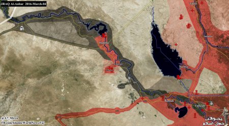 Ирак: ситуация к западу от Багдада (пров. Анбар и Салах ад-Дин)