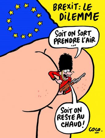 Charlie Hebdo откликнулся на итоги Brexit