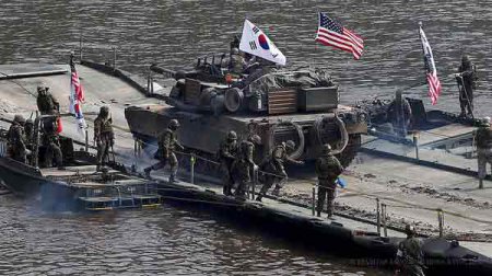 Южная Корея и США начинают военные учения на фоне противостояния с КНДР - Военный Обозреватель