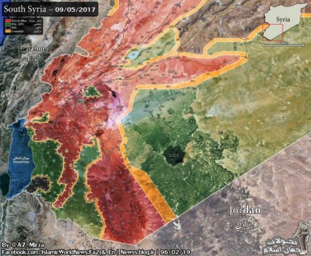 Сирия. Оперативная лента военных событий 10.05.17