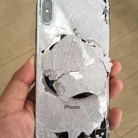 Как выглядит разбитый после покупки iPhone X?