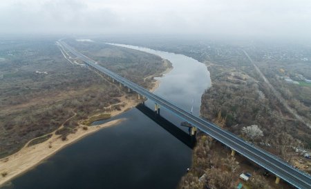 Ход строительства моста через Ахтубу в Волгограде Фотофакты