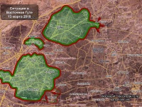 Восточная Гута 13 марта 2018: сирийская армия взяла большую часть района Дж ...