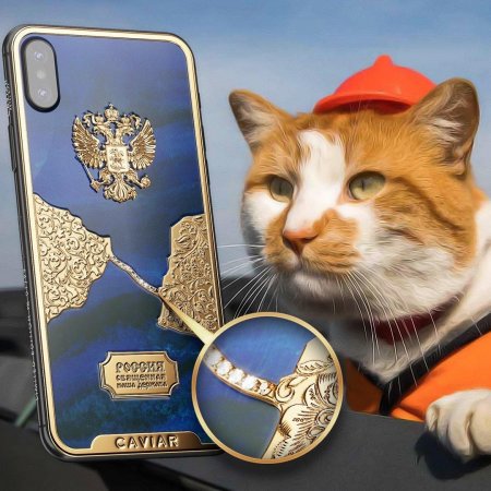 Caviar построила Крымский мост на iPhone X из бриллиантов