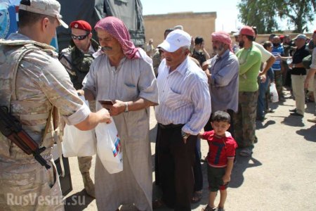 Сирия: Конвой Минобороны РФ прибыл в Эль-Хамру (ФОТО, ВИДЕО)