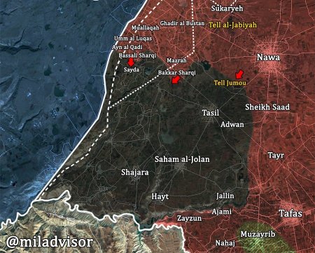 Сирийская армия освободила от ИГ до 8 сел на стыке провинций Дераа и Кунейтра