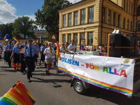 Толерантная Европа: военных Швеции заставили маршировать на гей-параде