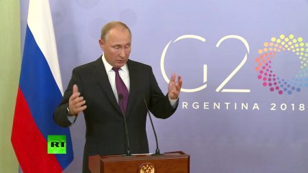 Пресс-конференция Путина в Аргентине