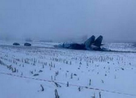 Су-27 разбился на Украине