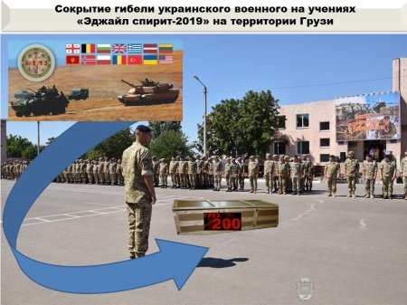 На Донбасс с учений НАТО в Грузии доставили умершего от передозировки наркотиками «ВСУшника» (ФОТО)