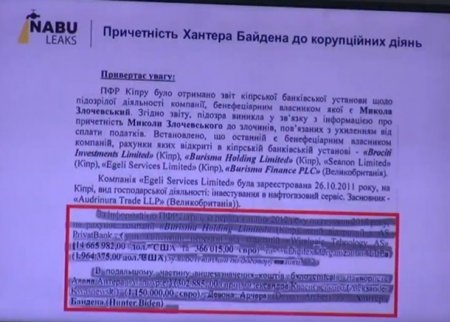 Украинский нардеп обнародовал данные о влиянии посольства США на НАБУ и причастность Джо Байдена к коррупционным схемам