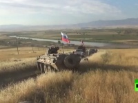 Российские военные впервые достигли стыка сирийской, иракской и турецкой гр ...