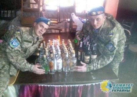 В Вооружённых силах Украины массовый разгул алкоголизма