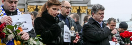 Порошенко и Яценюк пришли на Марш мира в Киеве