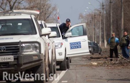 МОЛНИЯ: Представители ОБСЕ и СЦКК попали под снайперский огонь ВСУ под Авдеевкой