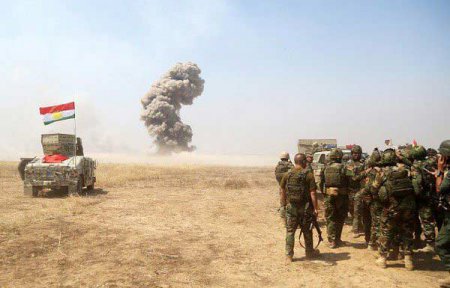 Курдские войска пешмерга начали наступление восточнее Мосула