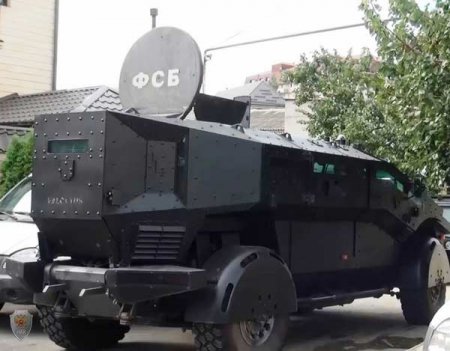 Бронеавтомобиль "Фалькатус" в ходе спецоперации в Дагестане