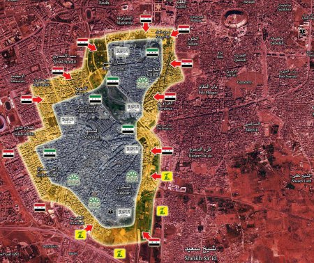 Сирийская армия ведет быстрое наступление в Алеппо. Взяты районы Джаллум и Фирдоус - Военный Обозреватель
