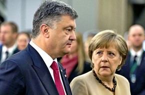 Порошенко получил «затрещину» от Меркель за кровь на Донбассе