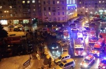 Появилось видео с места взрыва в супермаркете Петербурга