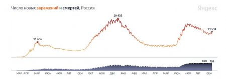 Максимальный прирост заражений с конца августа: коронавирус в России