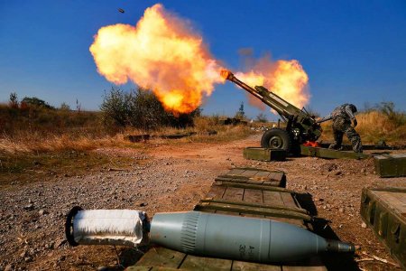 Бои на соледарском направлении: артиллерия Армии России уничтожает позиции  ...